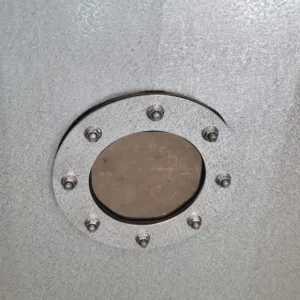 Viewing glass for silo