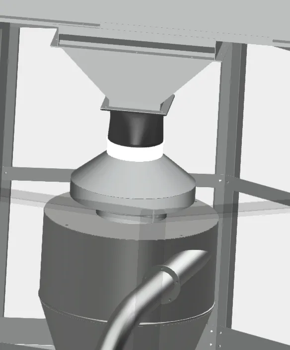Through-Filler via Cyclone
