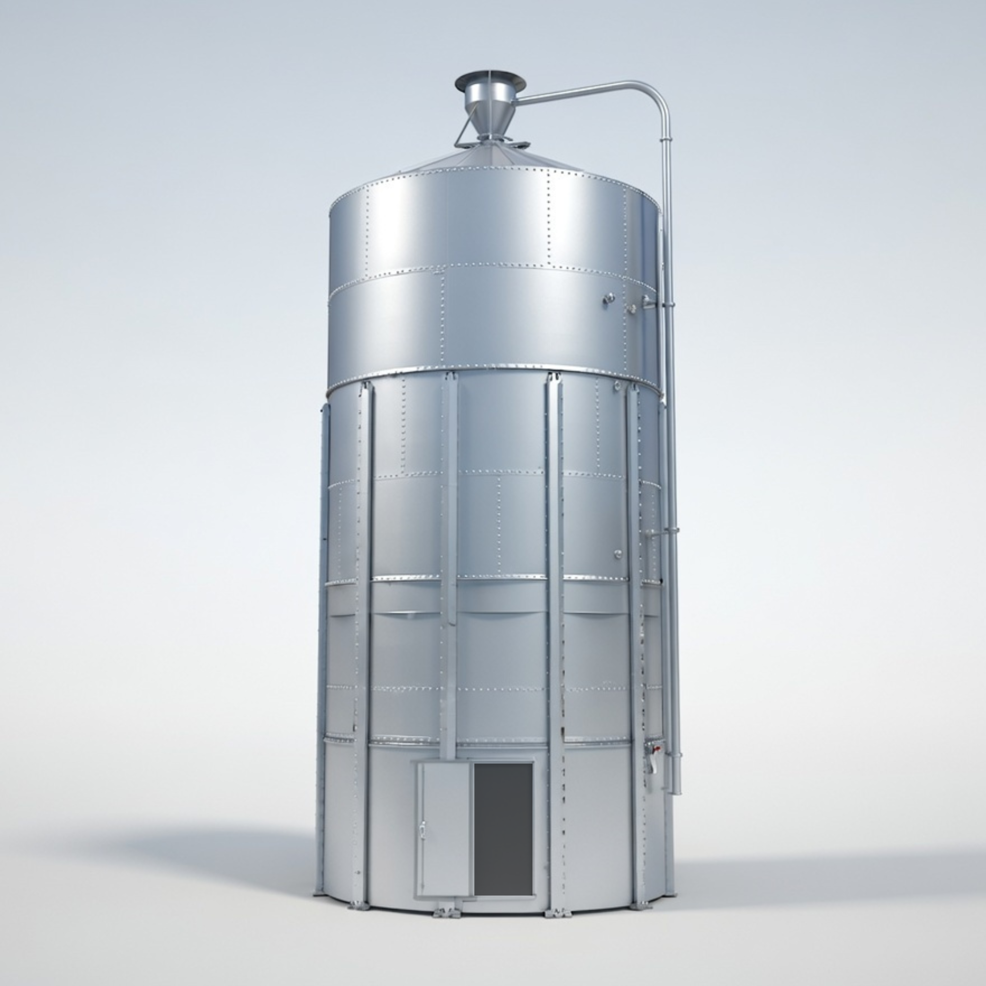 Cone cladding for XB silo