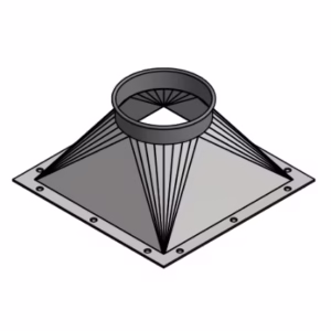 Transition from 300×300 mm to OK160