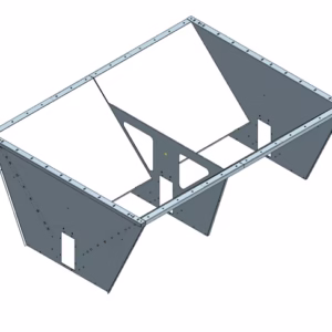 Tippficka till T44 kedjetransportör 2,0 m – 1,1 m³
